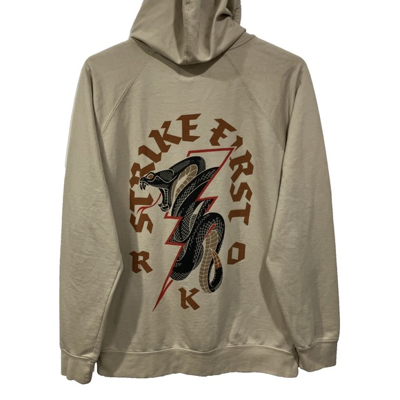 WWE Randy Orton‎ Strike First Viper Bolt RKO Full Zip Hoodie - Sand Large - Picture 1 of 9